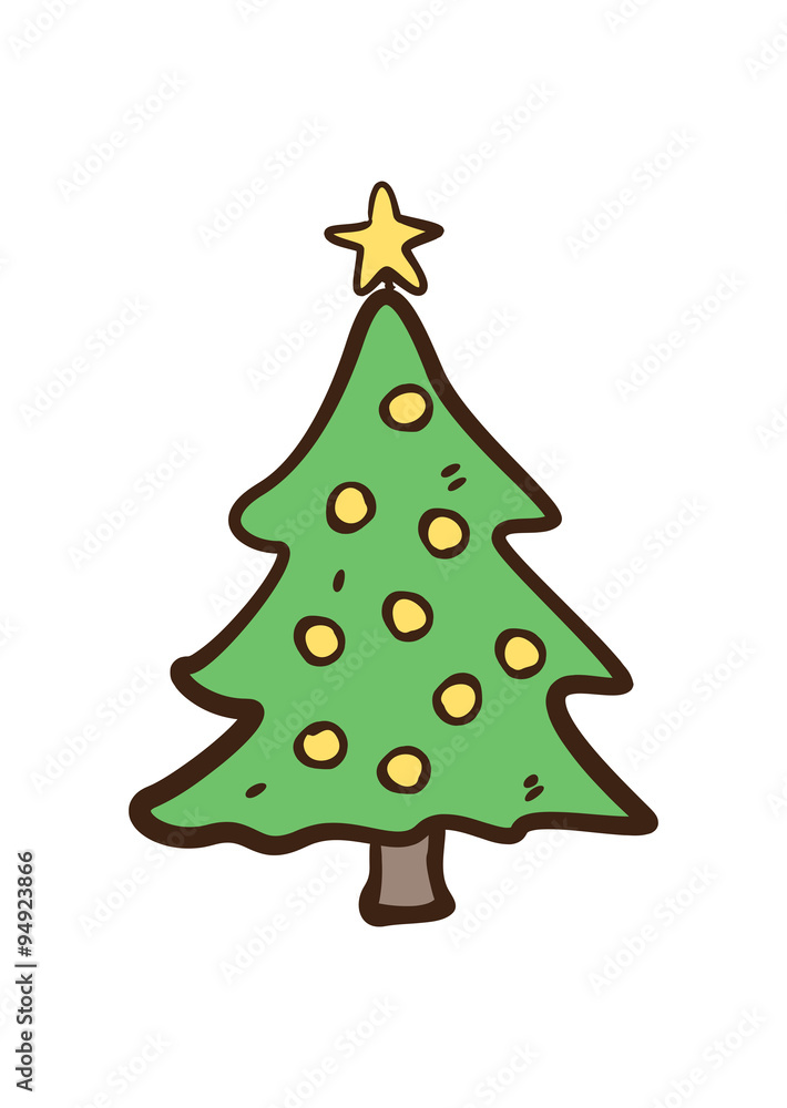 Christmas tree doodle Christmas tree doodle