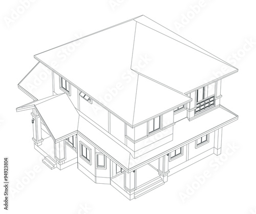 Drawings, design house no colur