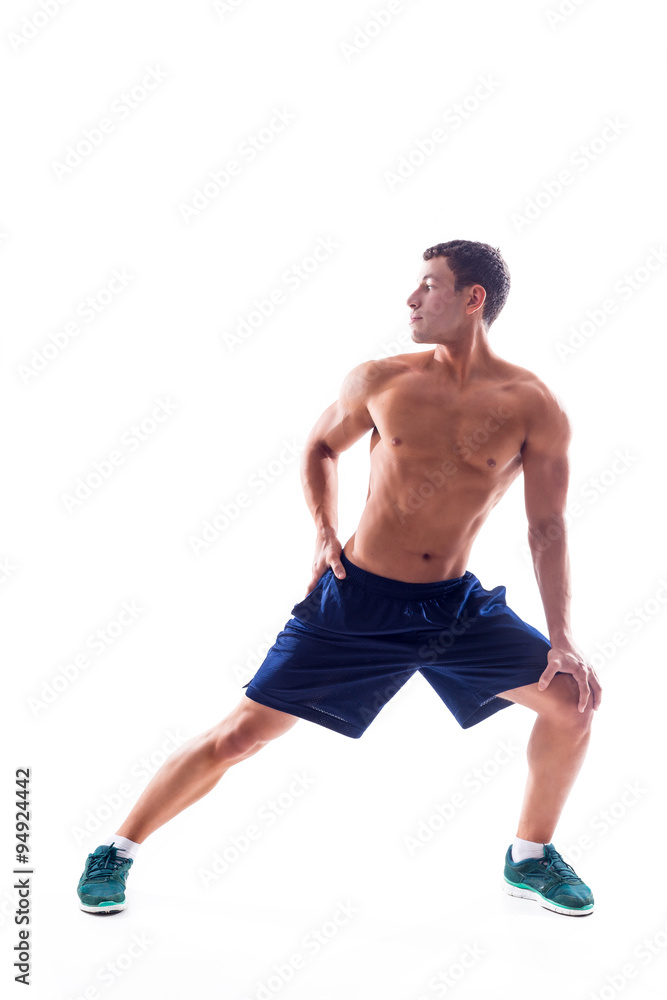 Very power athletic guy bodybuilder Very power athletic guy bodybuilder