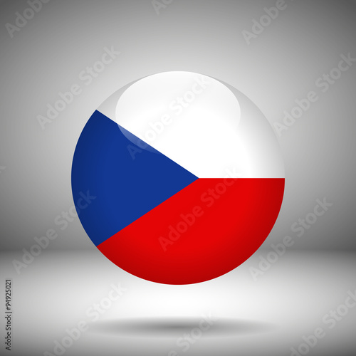 Free Download Round flag of Czech Republic - GFXLoad