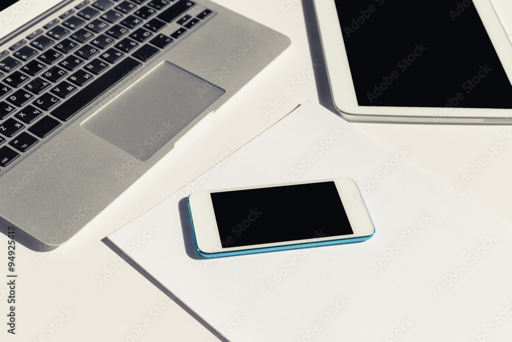 Working place of a business person Working place of a business person