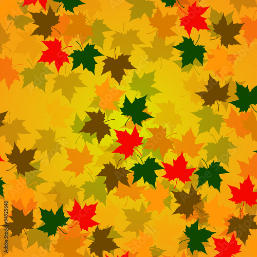 Autumn background of maple leaves