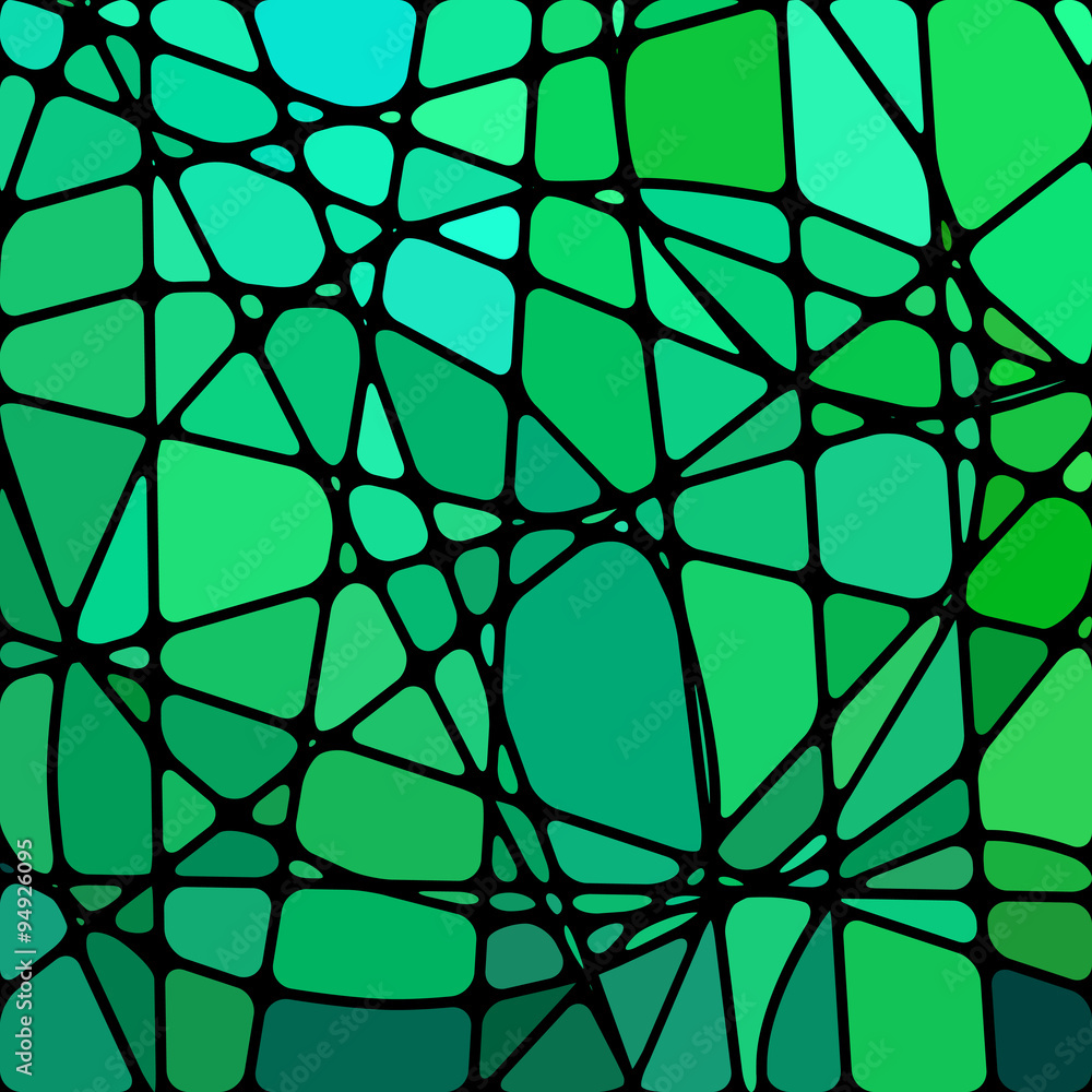 Naklejka premium abstract vector stained-glass mosaic background