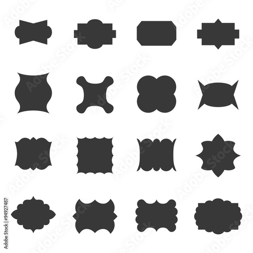 Set of frames, vector illustration