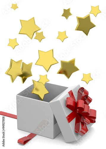 Gift and Stars - 3D