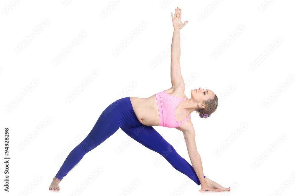 Yoga Extended Triangle Pose Yoga Extended Triangle Pose