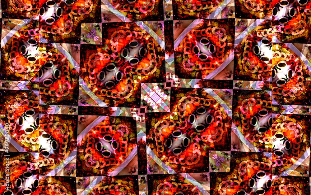 Kaleidoscopic pattern texture Kaleidoscopic pattern texture