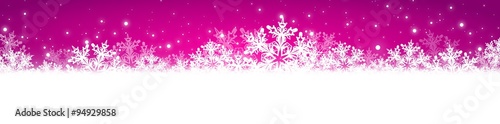 Purple snow banner
