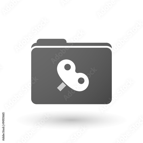 Isolated binder with a toy crank