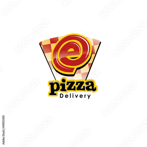 Logo E pizza Delivery, online