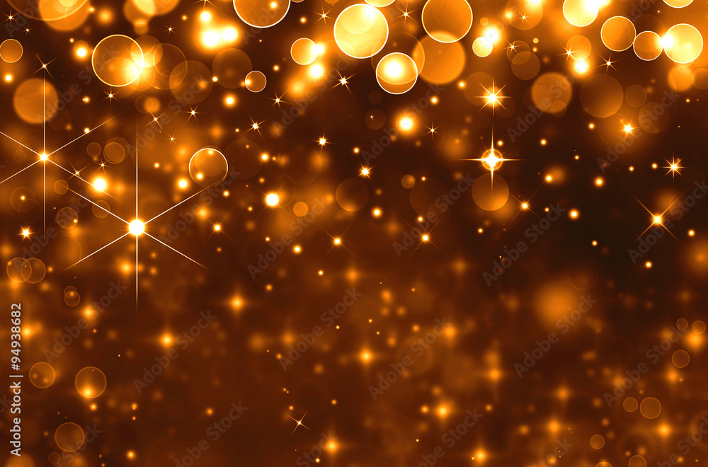 Obraz premium Glittery golden holiday background