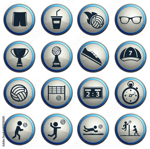 Volleyball simply icons