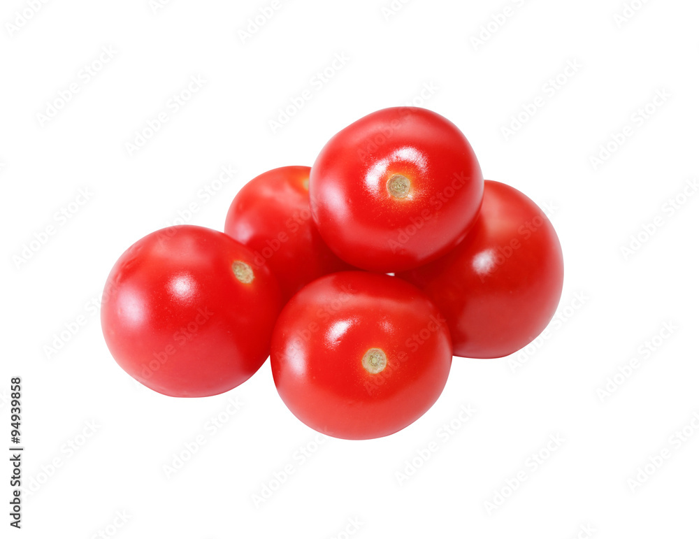 Red Tomatoes On White Red Tomatoes On White