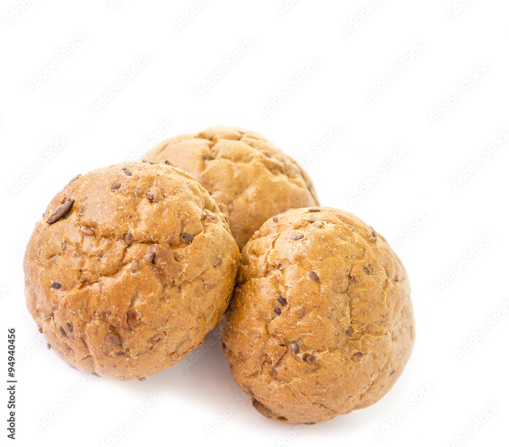 Bread with bran and grain for the diet Bread with bran and grain for the diet