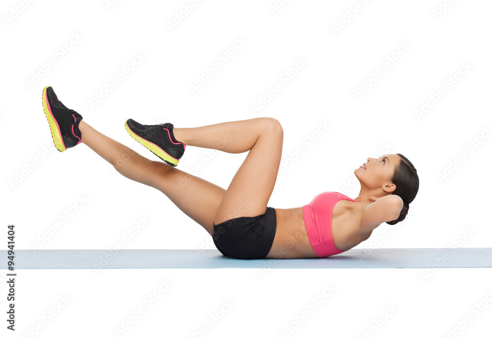 beautiful sporty woman doing exercise beautiful sporty woman doing exercise