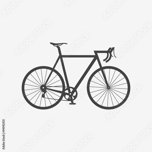 Bicycle monochrome icon