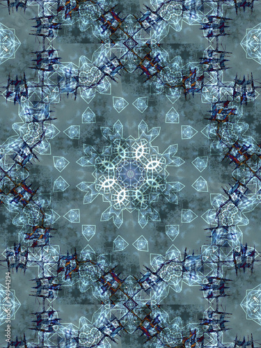 Light grey abstract kaleidoscope