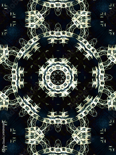 Light grey abstract kaleidoscope
