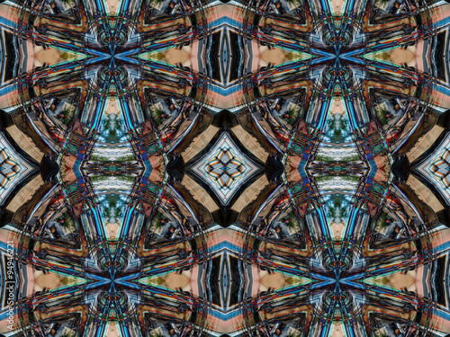 Kaleidoscopic pattern texture