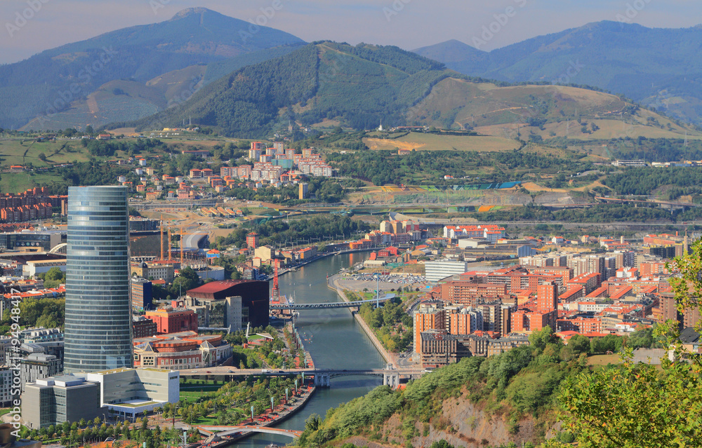 View of city. Bilbao, Spain 