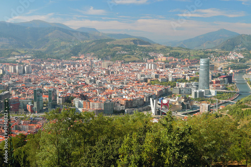 View of city from above. Bilbao, Spain