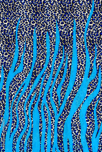 texture of print fabric striped leopard