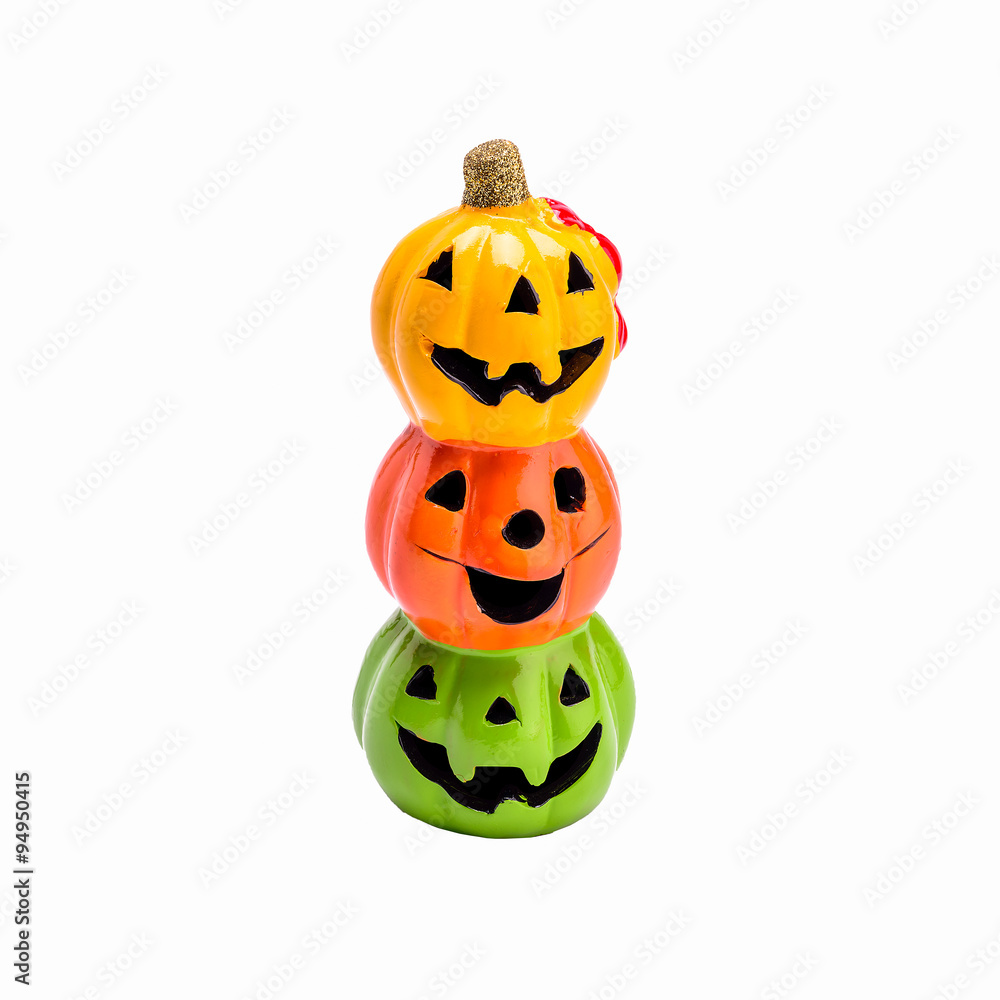 Obraz premium stack of halloween pumpkins