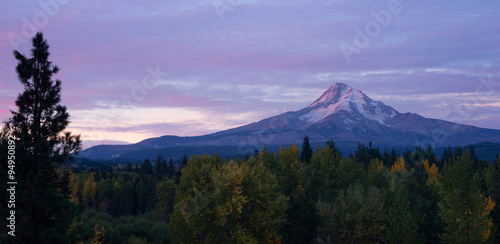Obraz na płótnie Mt. Hood Volcanic Mountain Cascade Range Oregon Territory