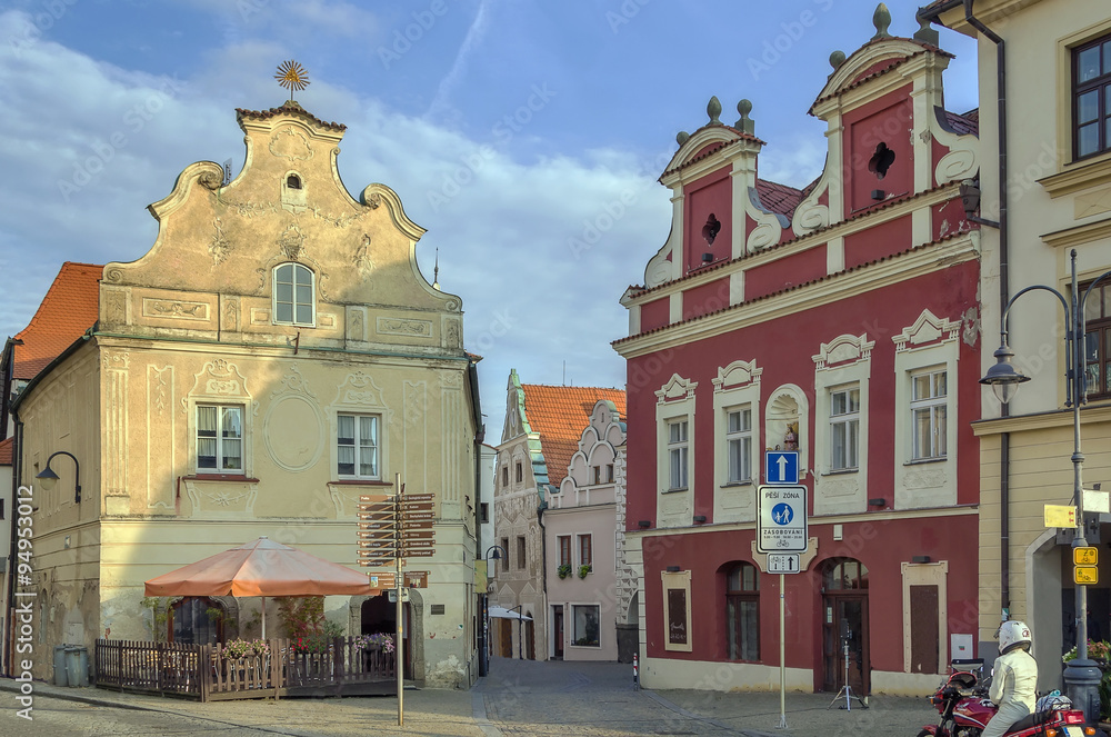 historic houses, Tabor, Czech Republic