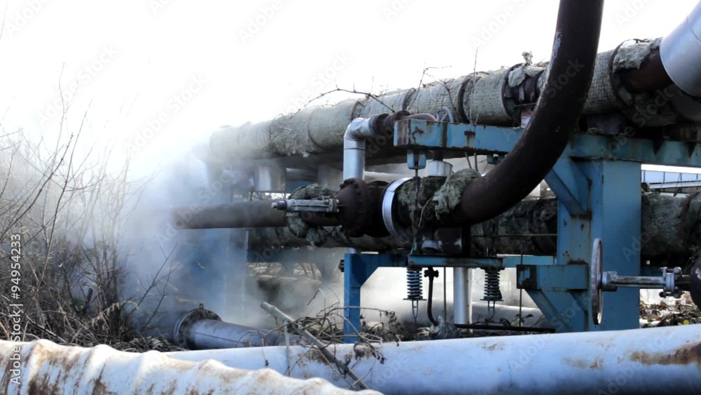 Smoke From Broken Thermal Pipes Energy waste Smoke From Broken Thermal Pipes Energy waste