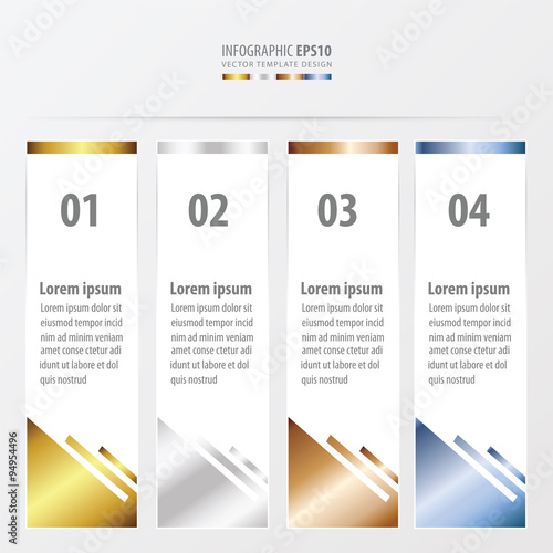 abstract banner design   gold, bronze, silver, blue color