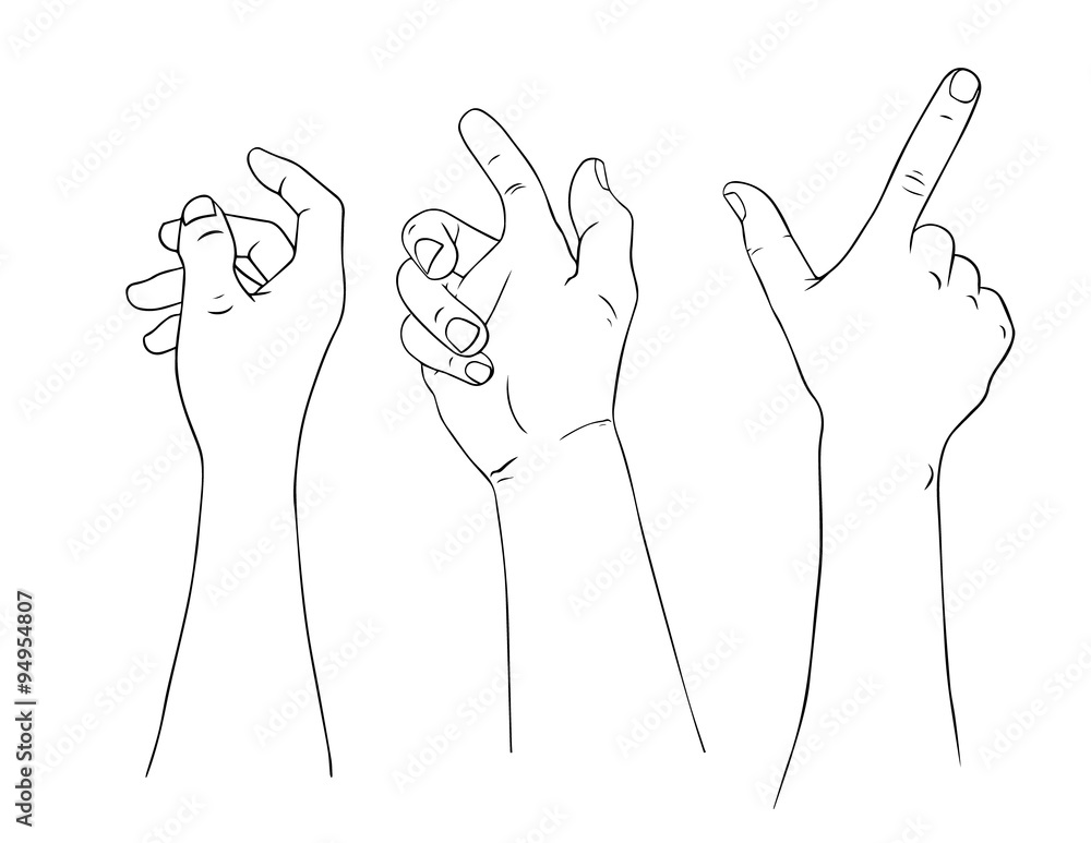 isolated hand isolated hand