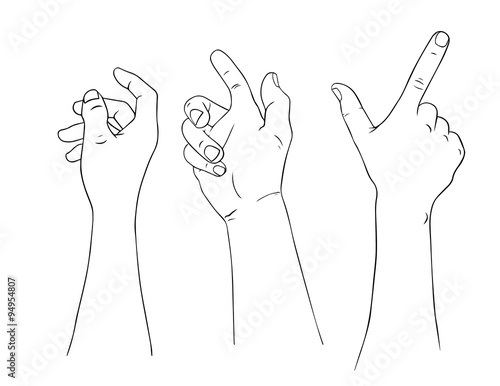isolated hand