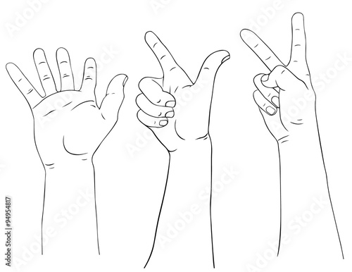 isolated hand