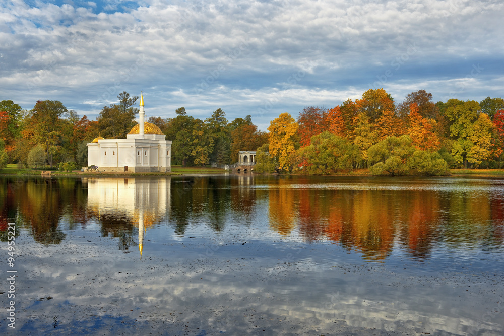 golden autumn in in Catherine park, Tsarskoye Selo (Pushkin) golden autumn in in Catherine park, Tsarskoye Selo (Pushkin)