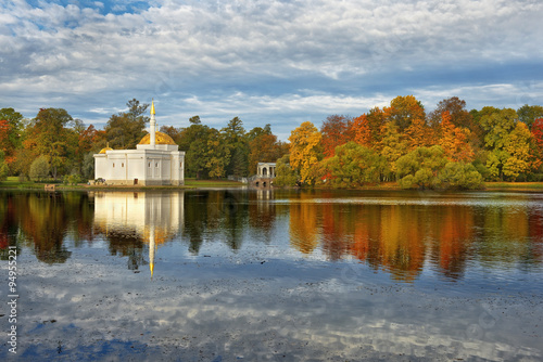 golden autumn in in Catherine park, Tsarskoye Selo (Pushkin)