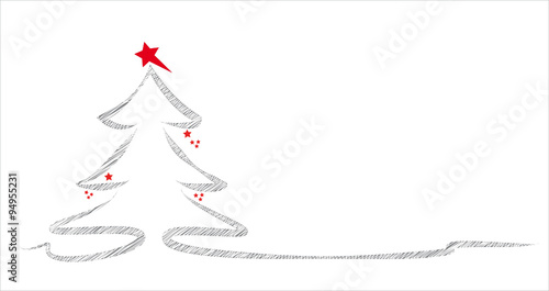 christbaum - gescribbelt