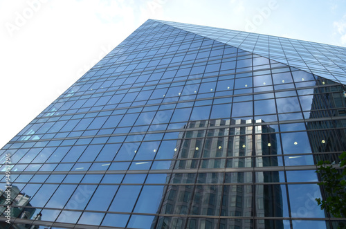Reflection of skyscraper in glass, London