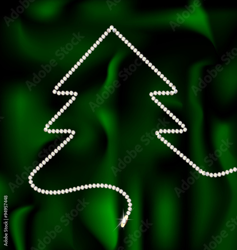 beads and Christmas tree