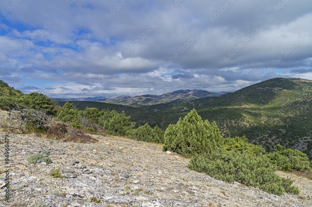 Crimea mountain landscape.