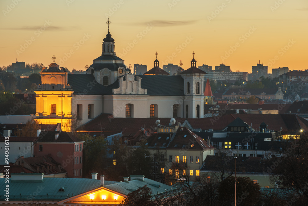 Vilnius, Lithuania:  Church of the Holy Spirit 
