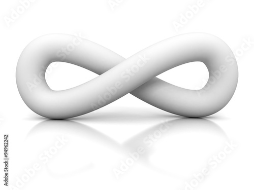 White Soft Infinity Symbol Icon