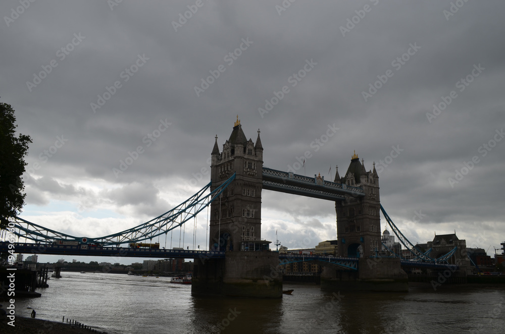 Tower Bridge over river Thames, London