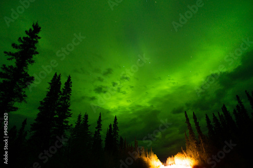 Wallpaper Mural Wrangell Mountains Northern Lights Aurora Borealis Alaska Night Torontodigital.ca