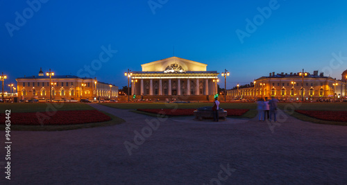 Stock Exchange at Spit of Vasilievsky Island  St.Petersburg