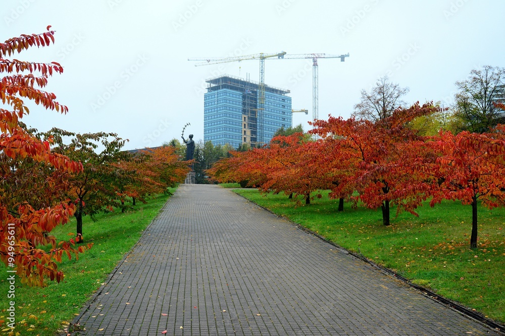Construction of new office building in Vilnius