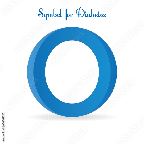 Diabetes symbol. Diabetes logo