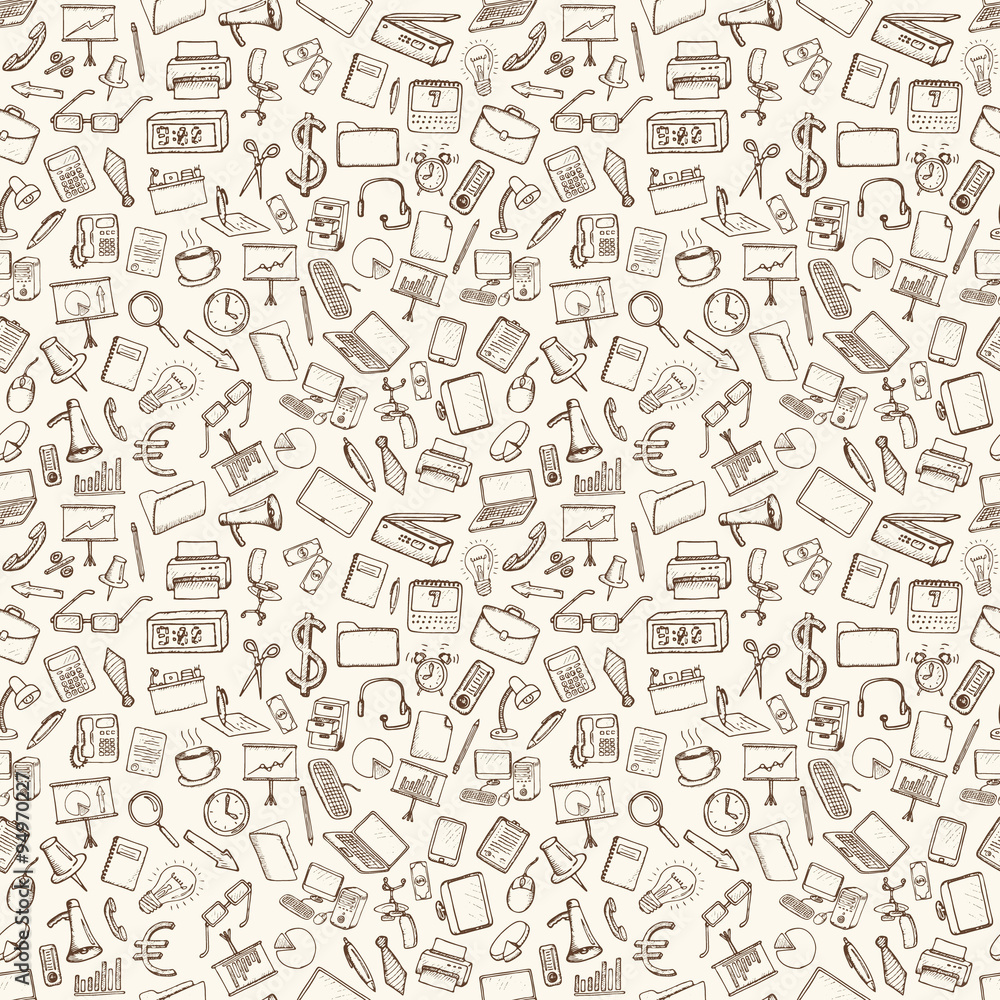 Office and business icons set. Office and business icons set.