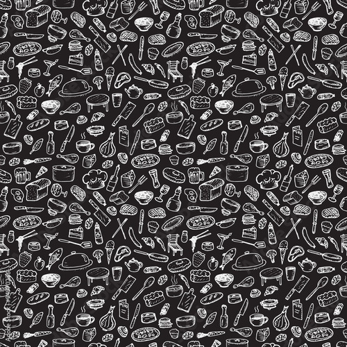 Set of restaurant icons.