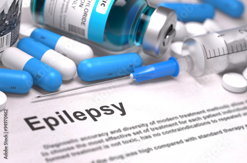 Diagnosis - Epilepsy. Medical Concept. 3D Render. photo